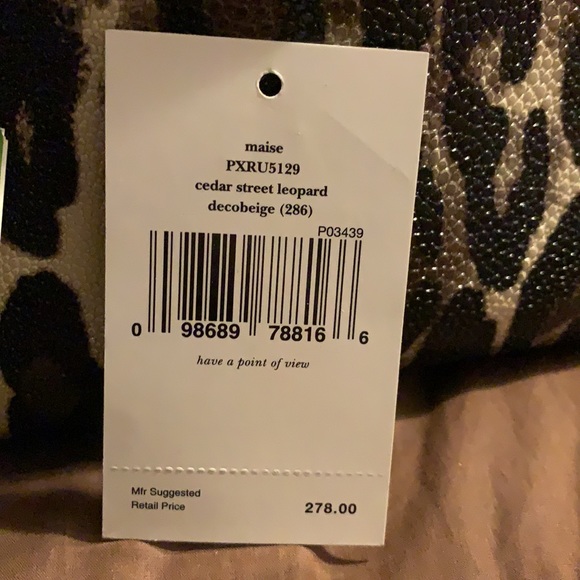 Like new kate spade maise leopard print hand bag. Cedar street leopard style. - Picture 2 of 4